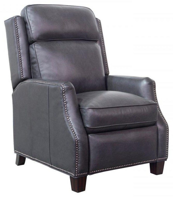 Barcalounger Van Buren 7 4568 5700 95 Transitional Push Back Recliner with Nail Head Trim Z R Furniture Recliner Three Way